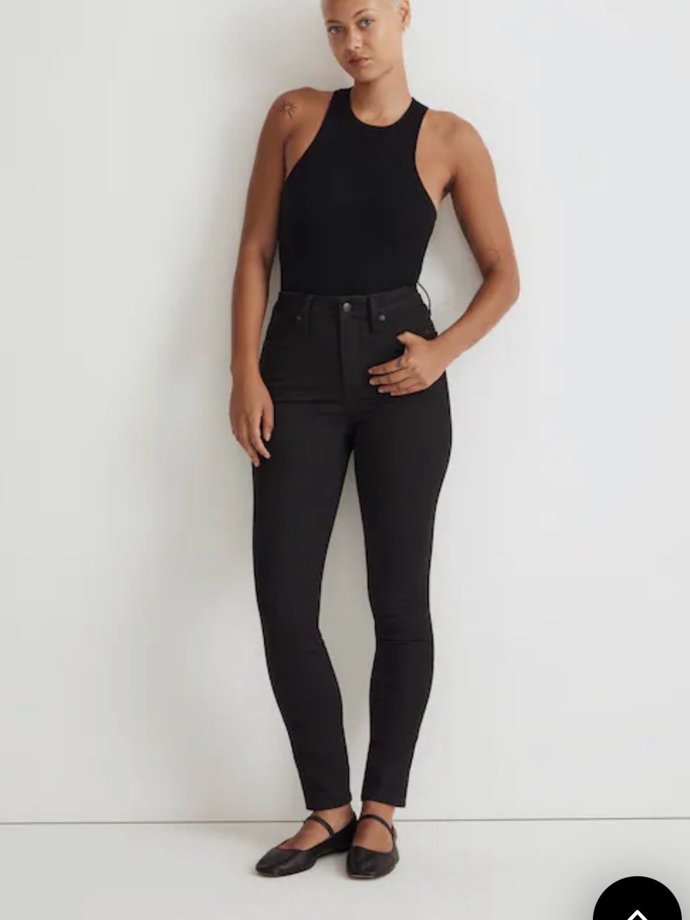 Madewell high rise Black Skinny Jeans 30P